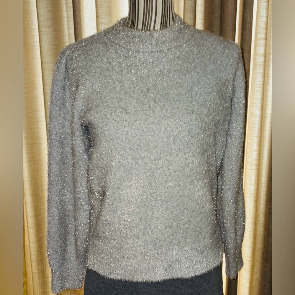 White House Black Market Tinsel Trim Sweater
